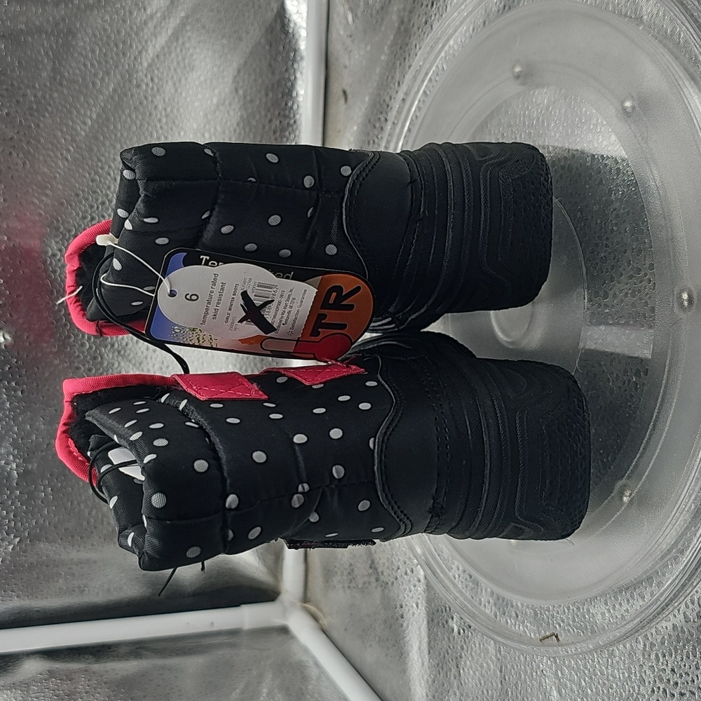 H White Polka Dots Pink And Black Wonder Nation sz 6 toddler - Picture 3 of 9